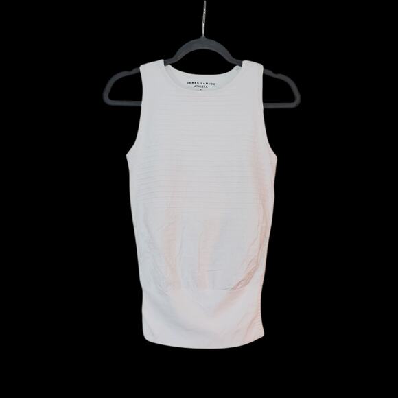 Athleta Derek Lam 10C Collab White Long Built-In Bra Tank Top, Women's Medium - Picture 1 of 9